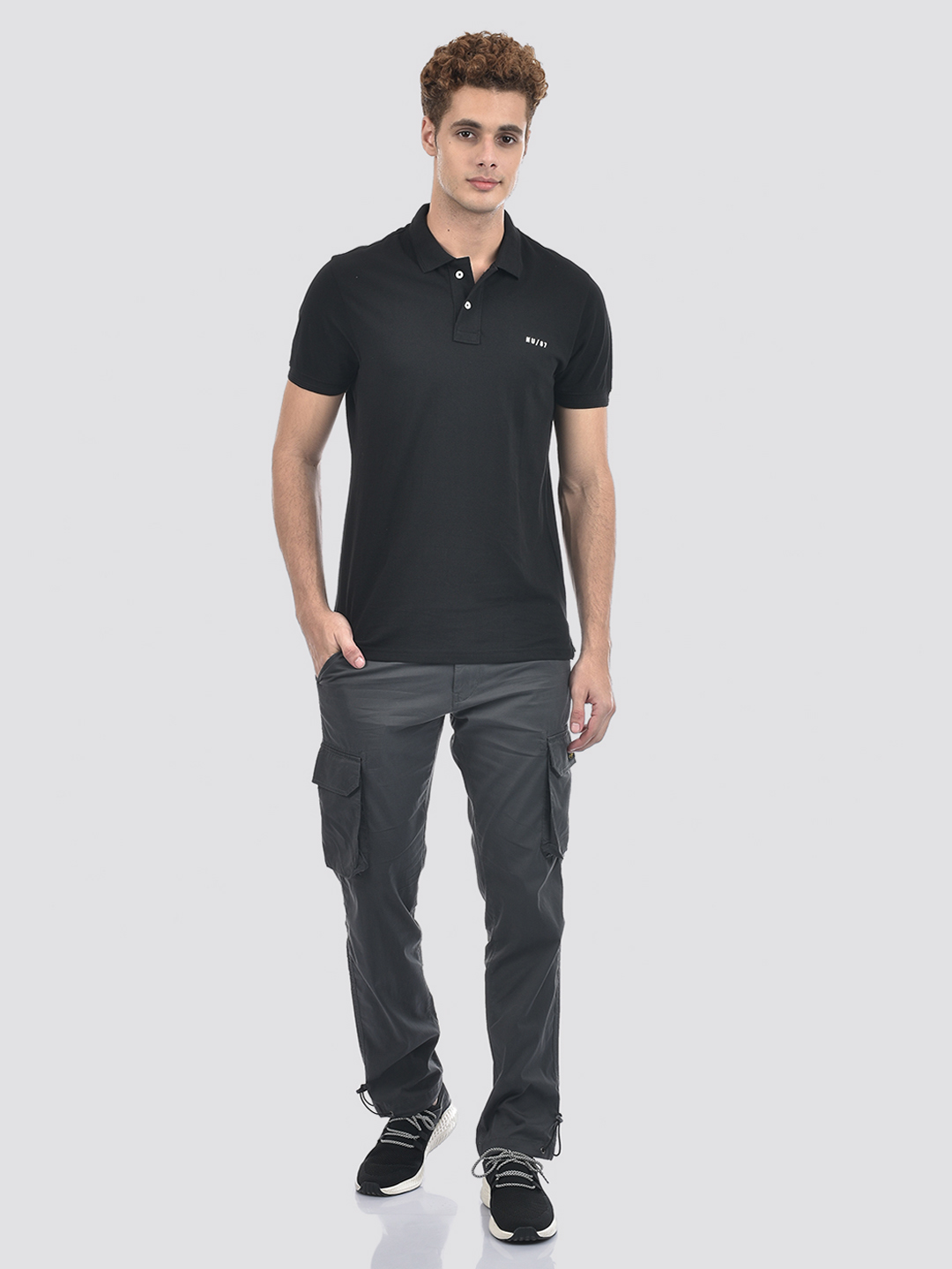 Numero Uno Men Grey Cargo Pants